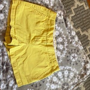 J.Crew yellow women’s shorts